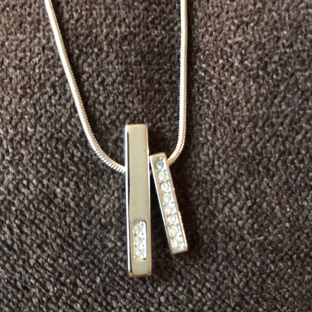 Swarovski silver toned necklace